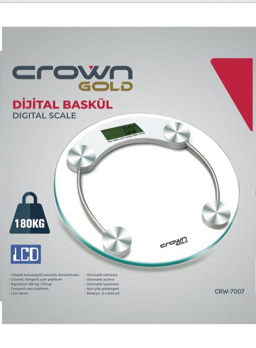 CROWN GOLD DİJİTAL BASKÜL ŞEFFAF YUVARLAK KL:10